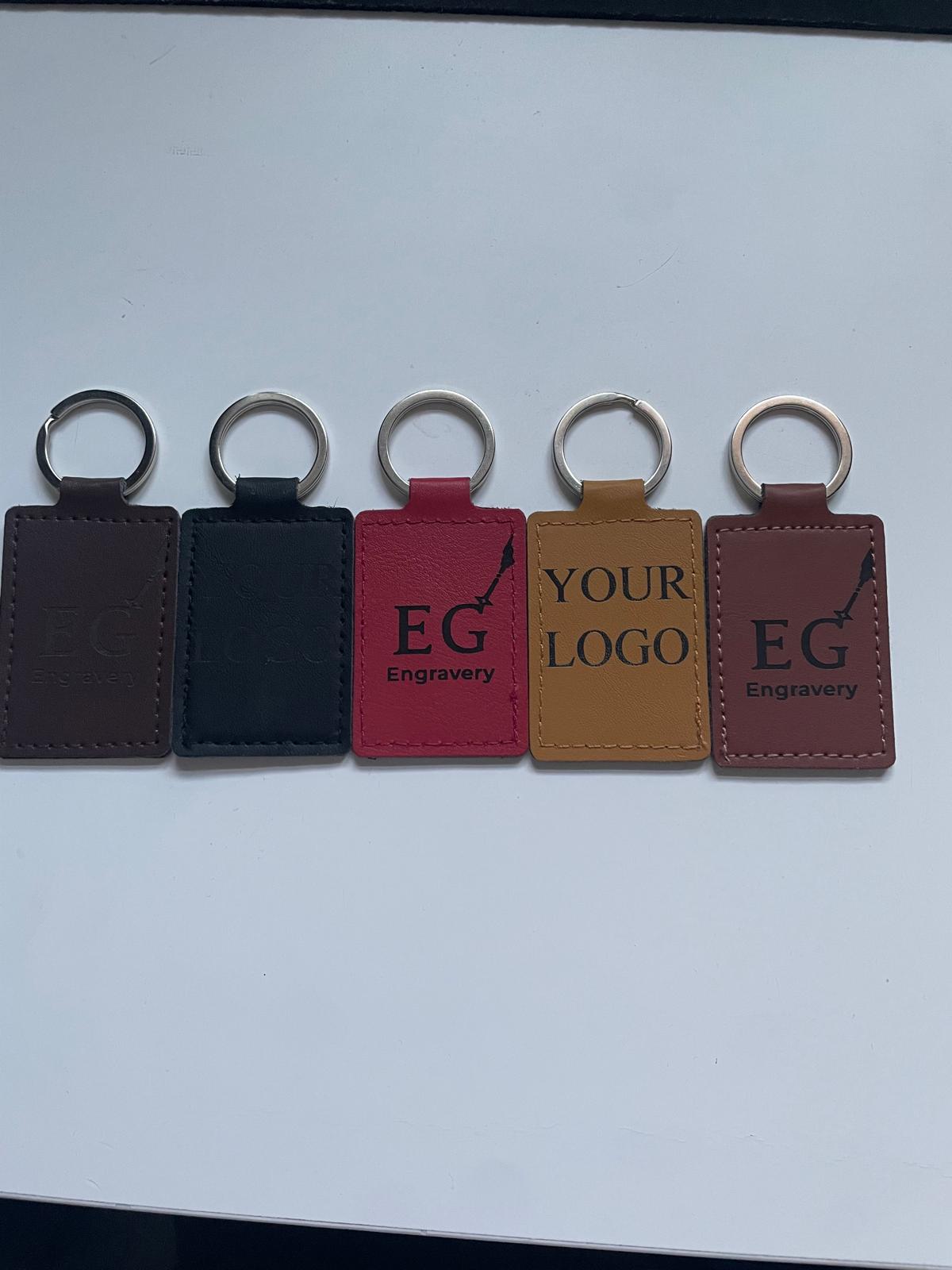 premium leather keychain