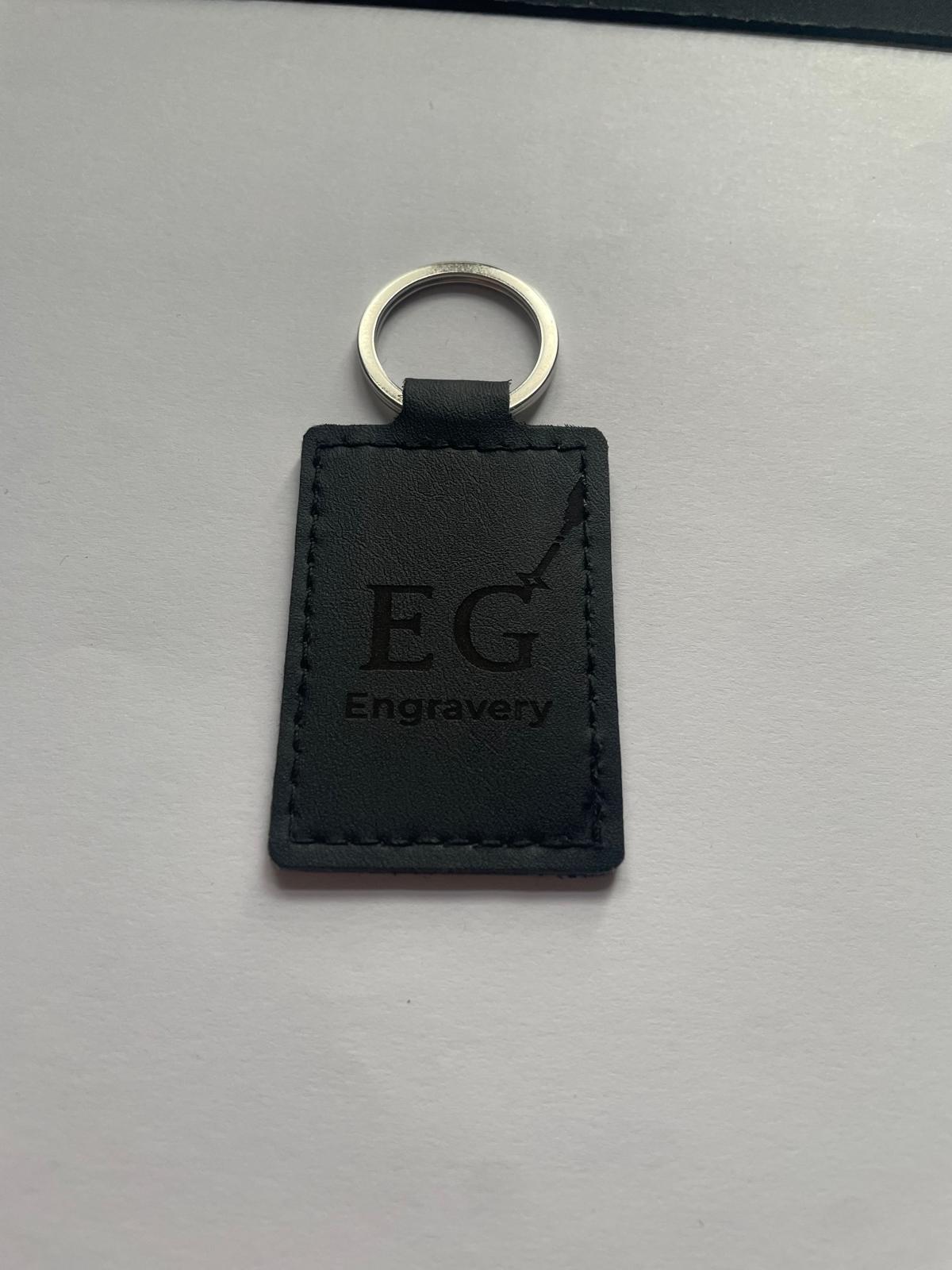 premium leather keychain