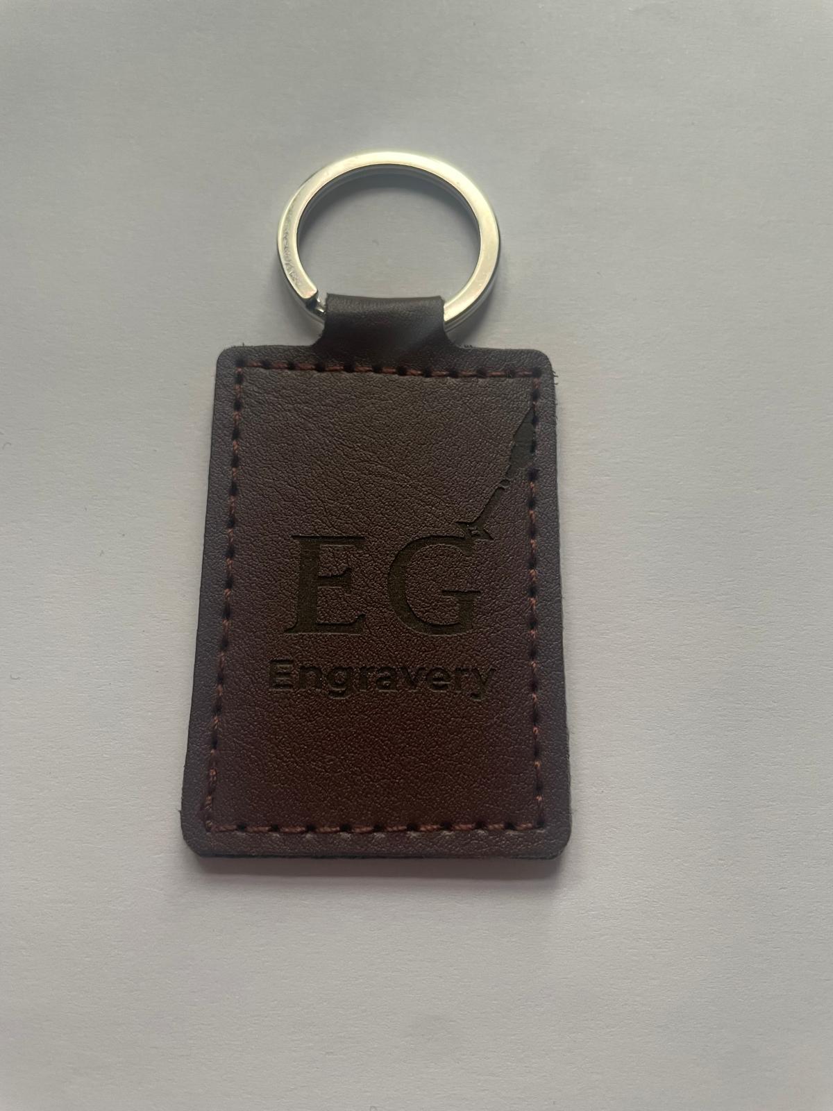 premium leather keychain