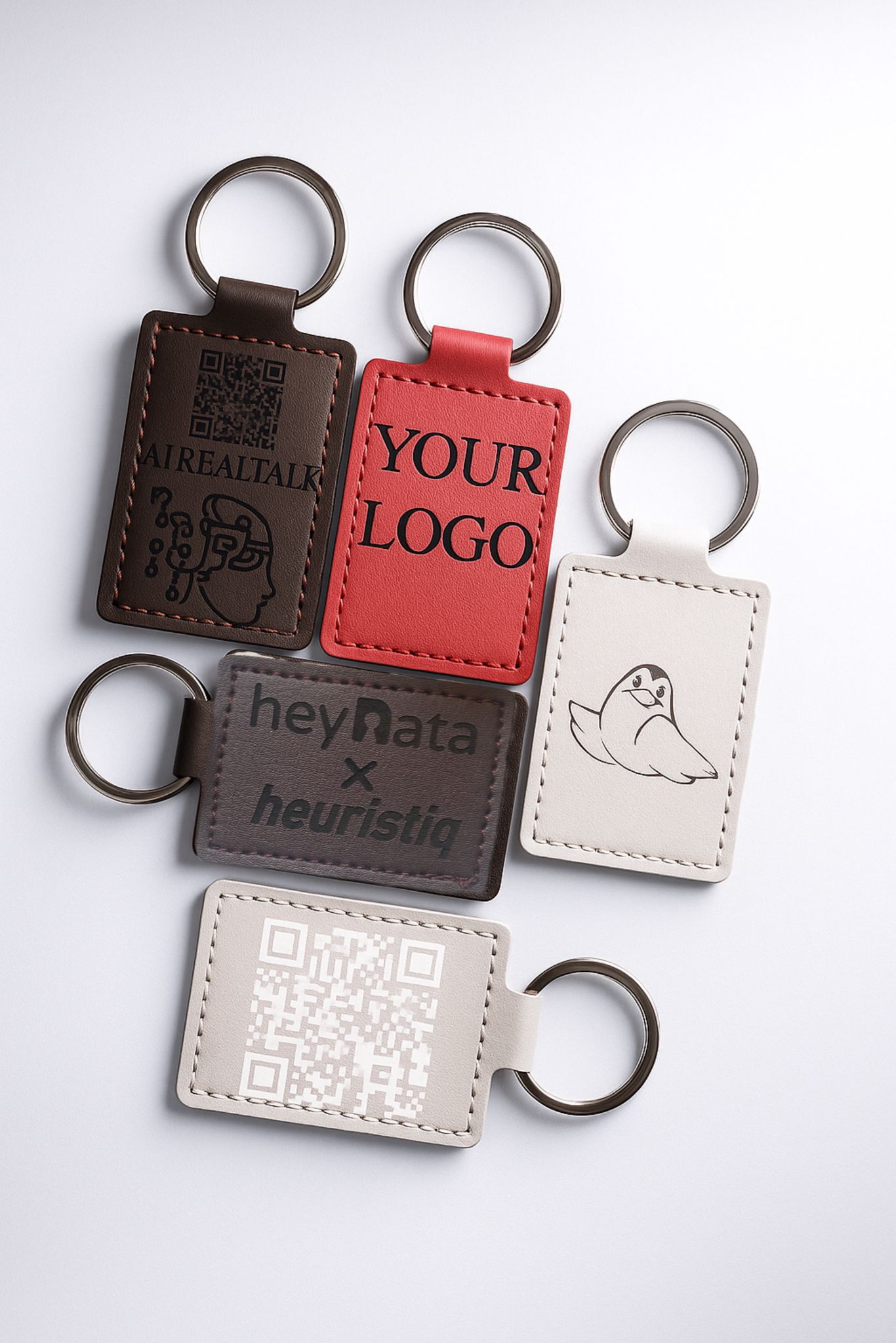 premium leather keychain