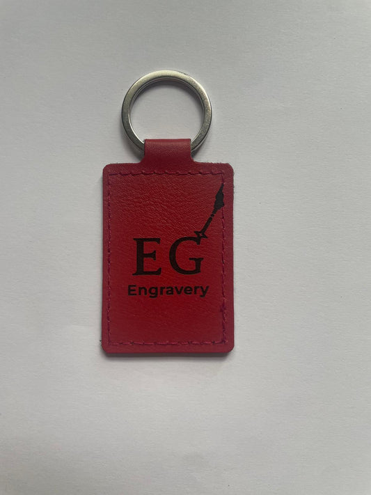 premium leather keychain